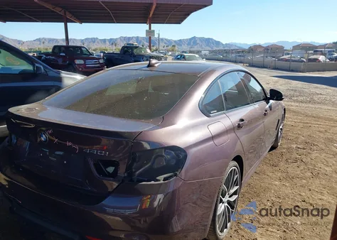 2017 BMW 440I Gran Coupe from USA, damaged, VIN WBA4E3C36HG826202